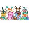 Dog coffee easter bullterrier 4500x5400Bullterrier