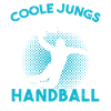 Cool guys playing handball handball