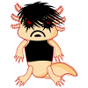 Goth Axolotl Gothique Occulte Grunge