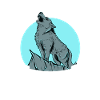 Funny wolf