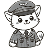 Cute Cat Pilot