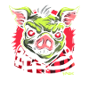 Evil Green Pig