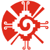 Red Mayan Protection Symbol
