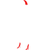 silhouette femme cheveux chaussures rouge