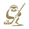 Faultier Eishockey Silhouette
