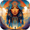 Mystic Shaman with Feathers VI