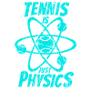 Tennis is just physics in cyan