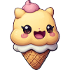 Smiling Ice Cream Creation