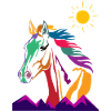 Horse retro