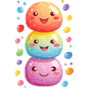 Carnival joy with confetti