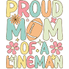 Groovy Football Lineman Mom