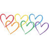 Pride Rainbow Heart Love LGBT Equality
