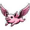 Flying Pig Funny Animals