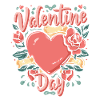 Cœur floral Saint-Valentin