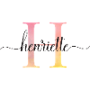 H | Monogram | Name | Henriette |Watercolor
