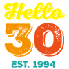Hello 30 1994 Birthday