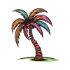 Palm Tree Holiday Icon