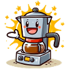 Happy coffee maker