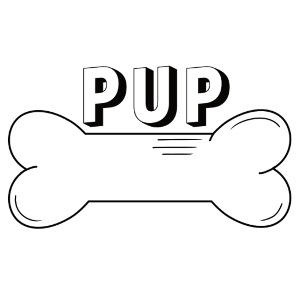 Pup Knochen Individualisierbar