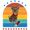 Sneaker Chihuahua Retro Dog