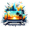 Cityscape, Sunset, Computer Chaos