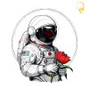 ASTRONAUT AND TULIP