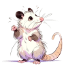 Verspieltes Opossum