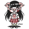 Écolière Zombie Cochon