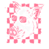 Cool Checkered Flag Pig