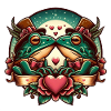 St. Valentine Kissing Frogs