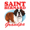 Saint-Bernard grand-père Saint-Bernard chien cadeau
