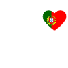 Cœur drapeau Portugal