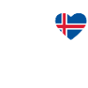 Cœur drapeau Islande