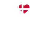 Cœur drapeau Danemark