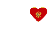 Cœur drapeau Monténégro