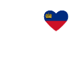 Cœur drapeau Liechtenstein