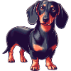 Black Dachshund / Zwarte Teckel