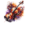 Dessin de violon ColoUful