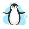 Happy penguin