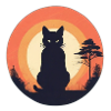 Schwarze Katze