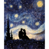Romantic Starry Night Shirt Valentine's