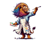 Artiste Lion mignon
