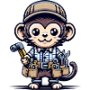 Cute Monkey Craftsman