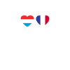 Luxembourg France Heartbeat Flag Luxembourger