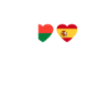 Madagascar Espagne Heartbeat Flag Malgache