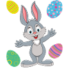 EASTER BUNNY AND EASTER EGGS