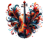Dessin de violon ColoUful