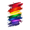 Abstraktes Rainbow Pride Design - Lebendige Kunst