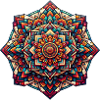 Kunterli - Farbenfrohes Geometrie-Mandala