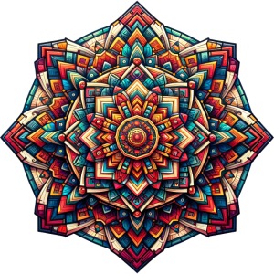 Kunterli - Colorful Geometry Mandala
